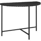 Syfax Tuintafel 100x50x75 cm poly rattan zwart