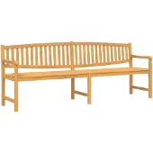 vidaXL Tuinbank 228x59,5x90 cm massief teakhout