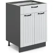 Vicco Fame-Line Keukenonderkast – 60 cm met lade, zonder werkblad Wit Landhuis