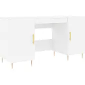 Syfax Bureau 140x50x75 cm bewerkt hout wit