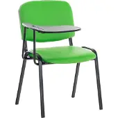 CLP Ken Bezoekersstoel - Met klaptafel - Kunstleer groen