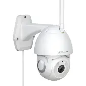 Tellur TLL331451, IP-beveiligingscamera, voor buitengebruik, draadloos, tafelmodel, wit, met lamp