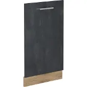 Vicco R-Line Vaatwasserfrontpaneel – 45 cm zonder werkblad Zwart beton