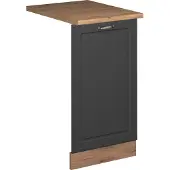 Vicco Fame-Line Vaatwasserfrontpaneel – 45 cm, WB Eik Anthrazit-Gold Landhaus