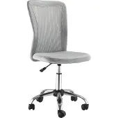 Vinsetto bureaustoel - Polyester - 43x58x100cm - Grijs