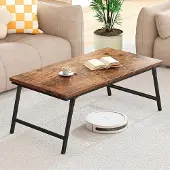 Sonstiges Opklapbare salontafel, hout, woonkamer, 105x55x40 cm, donkerbruin