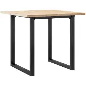 Syfax Eettafel O-frame 80x80x75,5 cm massief grenenhout en staal