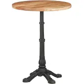 Prolenta Maison Exclusive - Bistrotafel, Ø60x76 cm, massief acaciahout