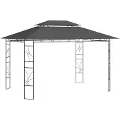 Syfax Prieel 160 g/m² 4x3x2,7 m antracietkleurig
