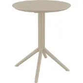 CLP Opklapbare tafel Sky rond 60, rond - zwart