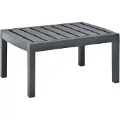 Prolenta Maison Exclusive - Tuintafel, antraciet, 78x55x38 cm, kunststof