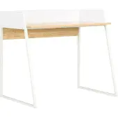 Prolenta Maison Exclusive - Bureau, wit en eikenhout, 90x60x88 cm
