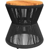 Syfax Salontafel met draad Ø 45x44 cm massief acaciahout