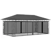 Syfax Prieel met klamboe 6x3x2,73 m antraciet