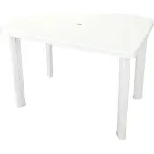 Syfax Tuintafel 101x68x72 cm kunststof wit