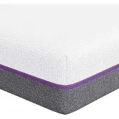 Syfax Traagschuimmatras Medium 200 x 200 cm Wit en Grijs