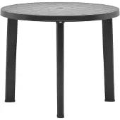 Prolenta Maison Exclusive - Tuintafel, antraciet, 89 cm, kunststof