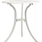 Syfax Tuintafel 62x62x65 cm gietaluminium wit