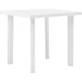 Syfax Tuintafel 80x75x72 cm kunststof wit