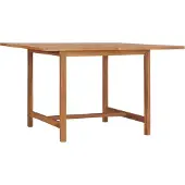 Syfax Tuintafel 110x110x75 cm massief teakhout