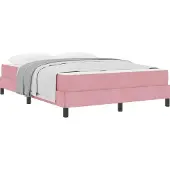 Syfax Boxspringbed met matras Roze 160 x 210 cm Stof