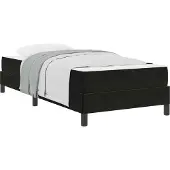 Syfax Boxspringbed met matras Zwart 80 x 220 cm Stof