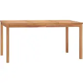 Syfax Tuintafel 160x80x77 cm massief teakhout