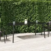Prolenta Maison Exclusive - Tuintafel, antraciet, 165x80x71 cm, staal