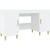 Syfax Bureau 140x50x75 cm bewerkt hout wit