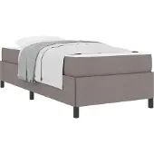vidaXL Boxspring bed Taupe 80 x 200 cm Stof