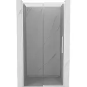 Mexen Rox schuifdouchedeur 130 , transparant, wit - 8C2-130-000-20-00