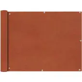 The Living Store Balkonscherm Terracotta 90x600 cm Waterdicht