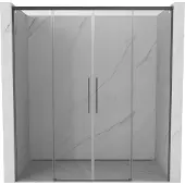 Mexen Rox schuifdouchedeur 200 , transparant, gunmetal - 8C2-200-002-95-00