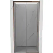 Mexen Rox schuifdouchedeur 125 , transparant, roze goud - 8C2-125-000-60-00