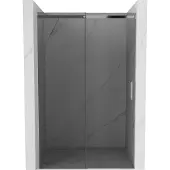 Mexen Omega schuifbare douchedeur 130 , grafiet, chroom - 825-130-000-01-40