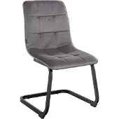 CLP Esszimmerstuhl Vermont, fluwelen bekleding, zwart