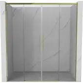Mexen Rox schuifdouchedeur 190 , transparant, goud - 8C2-190-002-50-00
