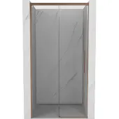 Mexen Rox schuifdouchedeur 135 , transparant, geborsteld koper - 8C2-135-000-65-00