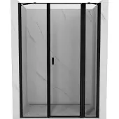 Mexen Mist douchedeur scharnierend rechts 135 , zwart frame, zwart - 8A4-135-001-70-70-P