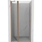 Mexen Mist pendeldeuren douche 70 , transparant, geborsteld koper - 8A4-070-000-65-00