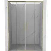 Mexen Rox schuifdeuren voor douche 140 , transparant, goud - 8C2-140-002-50-00