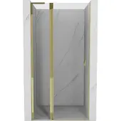 Mexen Mist L draaideur douchedeur 105 , transparant, goud - 8A4L-105-000-50-00
