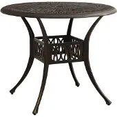 Syfax Tuintafel 90x90x74 cm gietaluminium bronskleurig