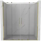 Mexen Velar Duo schuifbare douchedeur 200 , transparant, goud - 871-200-000-02-50