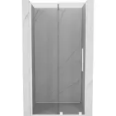 Mexen Velar schuifbare douchedeur 100 , transparant, wit - 871-100-000-01-20