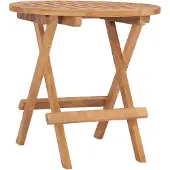 Syfax Tuintafel inklapbaar 50x50x50 cm massief teakhout