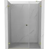 Mexen Lunar-B draaideur voor douche links 150 , transparant, goud - 832S-150-050-50-00-L