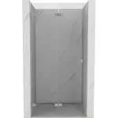 Mexen Lunar-F douchedeur opvouwbaar links 95 , transparant, geborsteld nikkel - 836-095-000-97-00-L