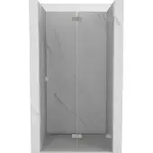 Mexen Lunar-F opvouwbare douchedeur rechts 100 , transparant, geborsteld nikkel - 836-100-000-97-00-P