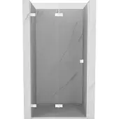 Mexen Lunar-F vouwdeur voor douche links 55 , transparant, wit - 836-055-000-20-00-L
